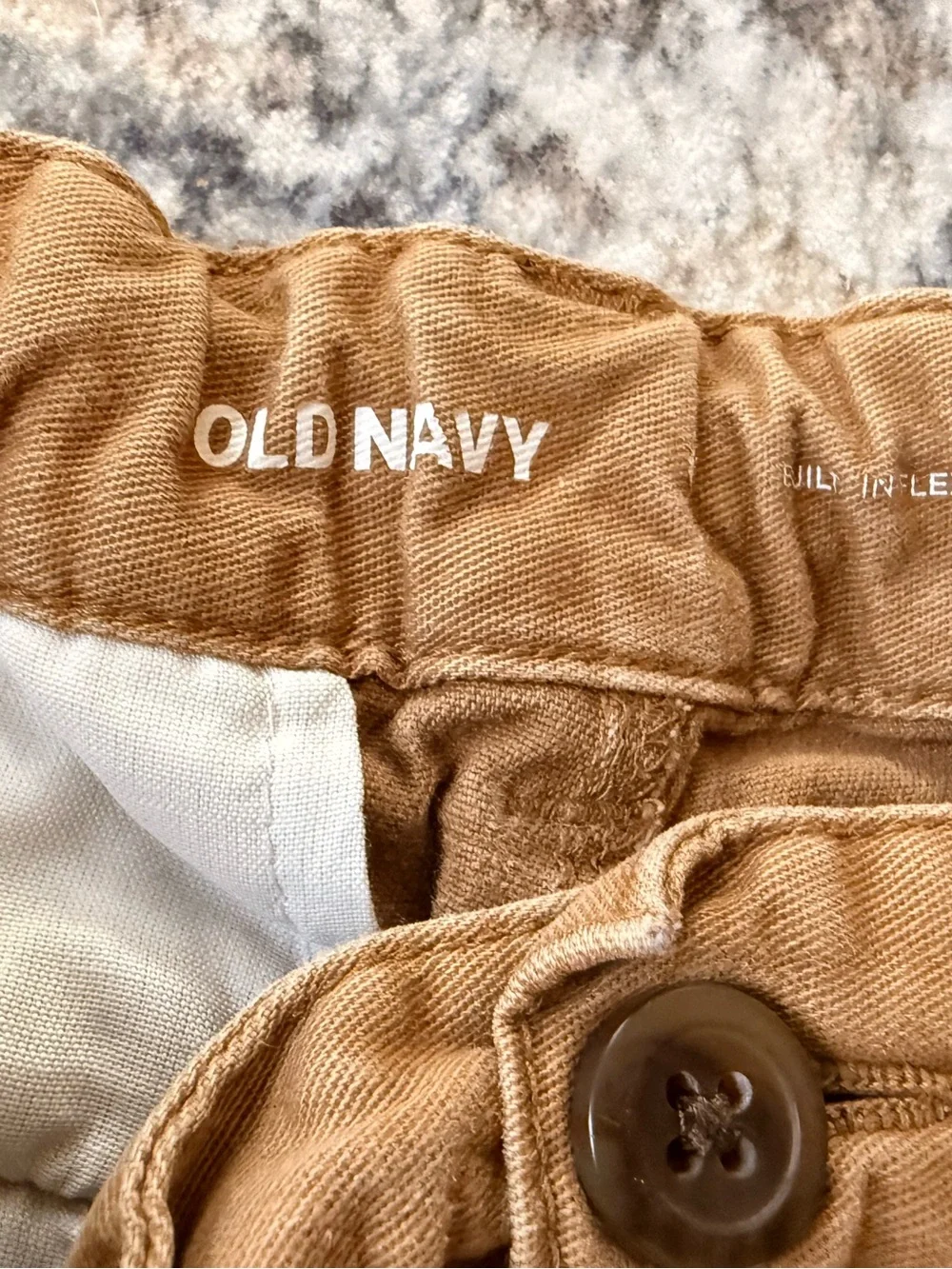Old Navy Boys Tan Chino Shorts - Size 10
